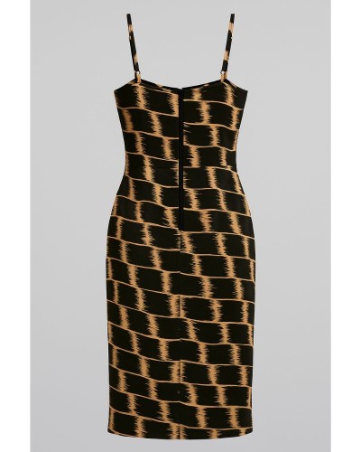 Robe Zayra – Robe moulante noire et dorée | Keyleen’s Kloset