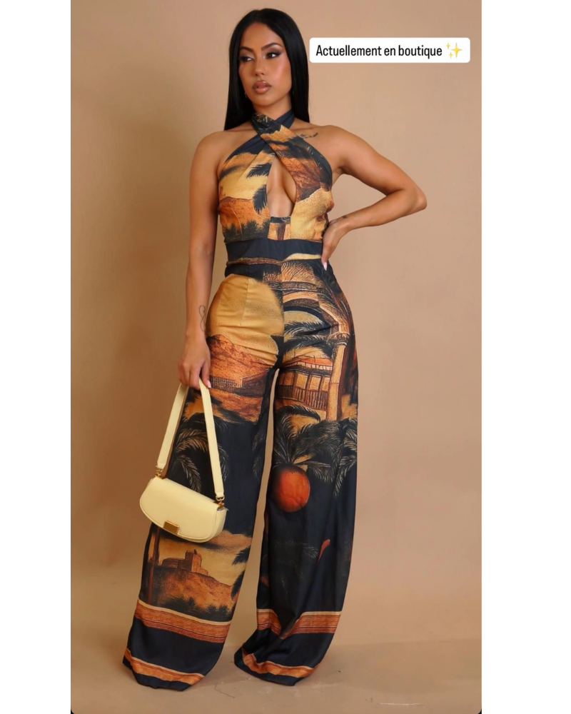 Ensemble imprimé tropical chic